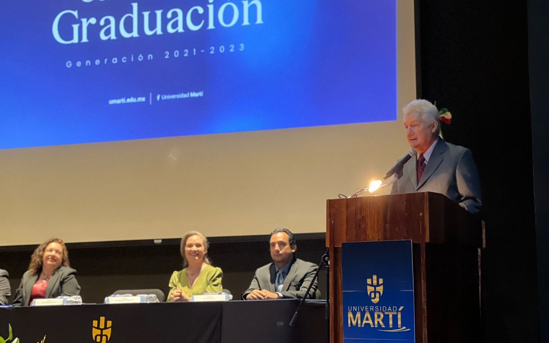 Graduación 2023: Dr. Carlos Arturo Luna Escudero, presidente de Grupo Escolar Martí
